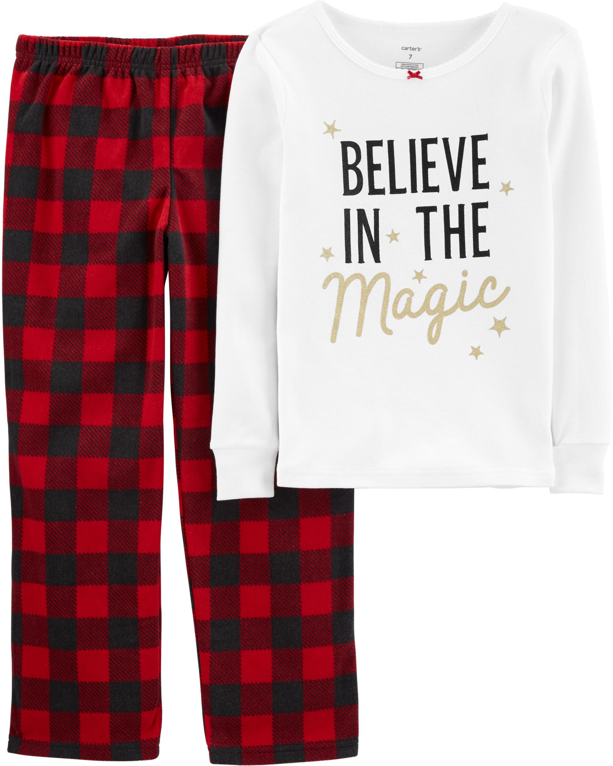 carters fleece christmas pajamas