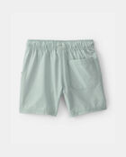 Baby Boy Poplin Drawstring Utility Shorts - Green, image 2 of 4 slides