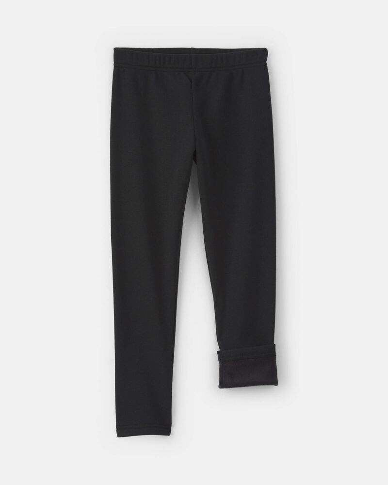 Filles - Legging extensible en molleton &ndash; Noir, image 3 sur 4 diapositives