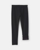 Filles - Legging extensible en molleton &ndash; Noir, image 3 sur 4 diapositives