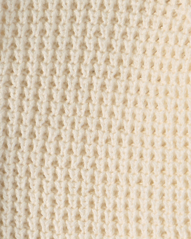 Baby Bear Ears Hooded Sweater - Ivory, image 2 of 3 slides