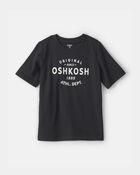 Gar&ccedil;ons - T-shirt &agrave; manches courtes &agrave; imprim&eacute; logo OskKosh - Noir, image 1 sur 3 diapositives
