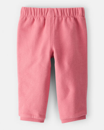 Baby Girl Cotton Pull-On Pants - Pink, 