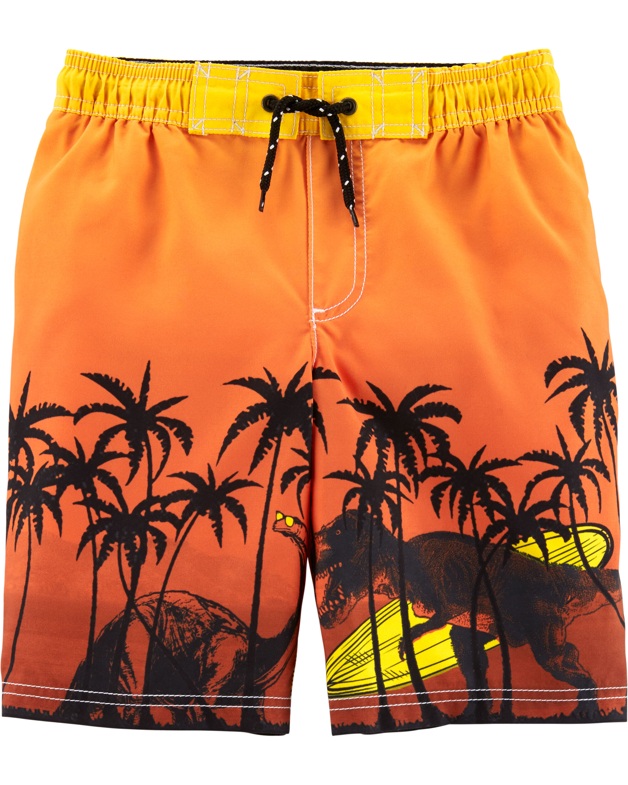 carter's dinosaur swim trunks