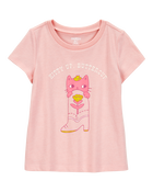 Toddler Kitty Up Buttercup Short-Sleeve Graphic Tee - Pink, image 1 of 3 slides