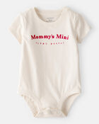 Baby 'Mommy's Mini' Short-Sleeve Graphic Bodysuit - Cream, image 1 of 2 slides
