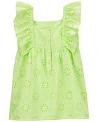 Toddler Eyelet Flutter Top, image 2 of 4 slides