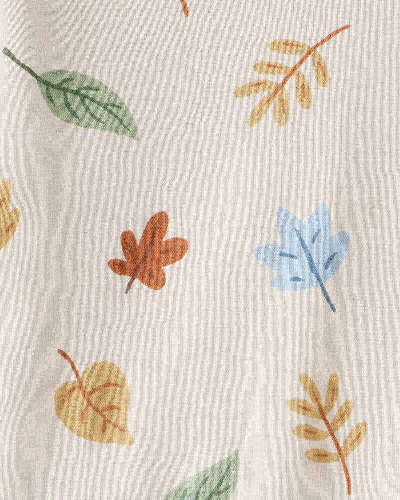 Toddler Organic Cotton Pyjamas in Autumn Leaves Print, image 3 of 4 slides