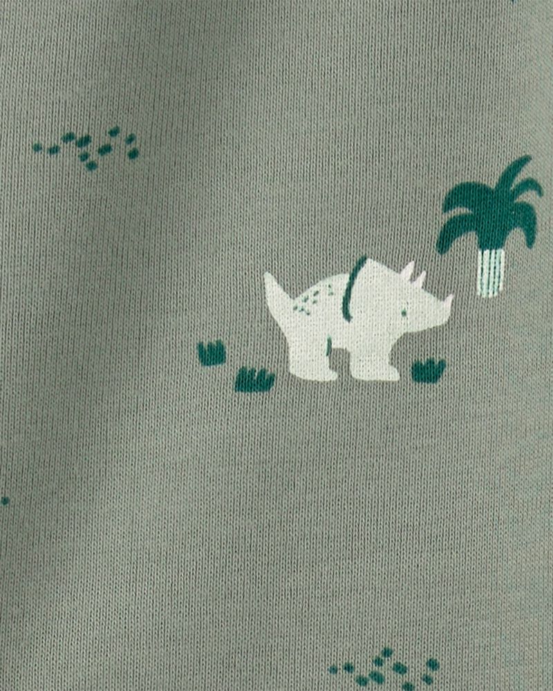 B&eacute;b&eacute; gar&ccedil;on - Ensemble 3 pi&egrave;ces pantalon et cache-couches &agrave; imprim&eacute; dinosaure - Vert, image 2 sur 3 diapositives