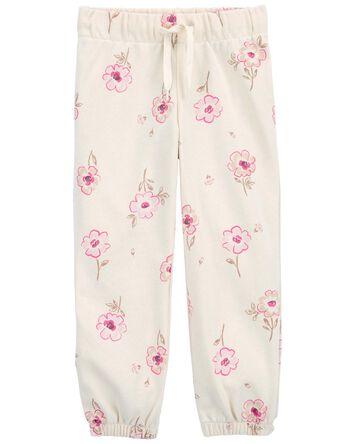 Floral Pull-On Joggers, 