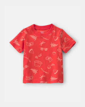 B&eacute;b&eacute; gar&ccedil;on - T-shirt d&rsquo;&eacute;t&eacute; - Orange, 