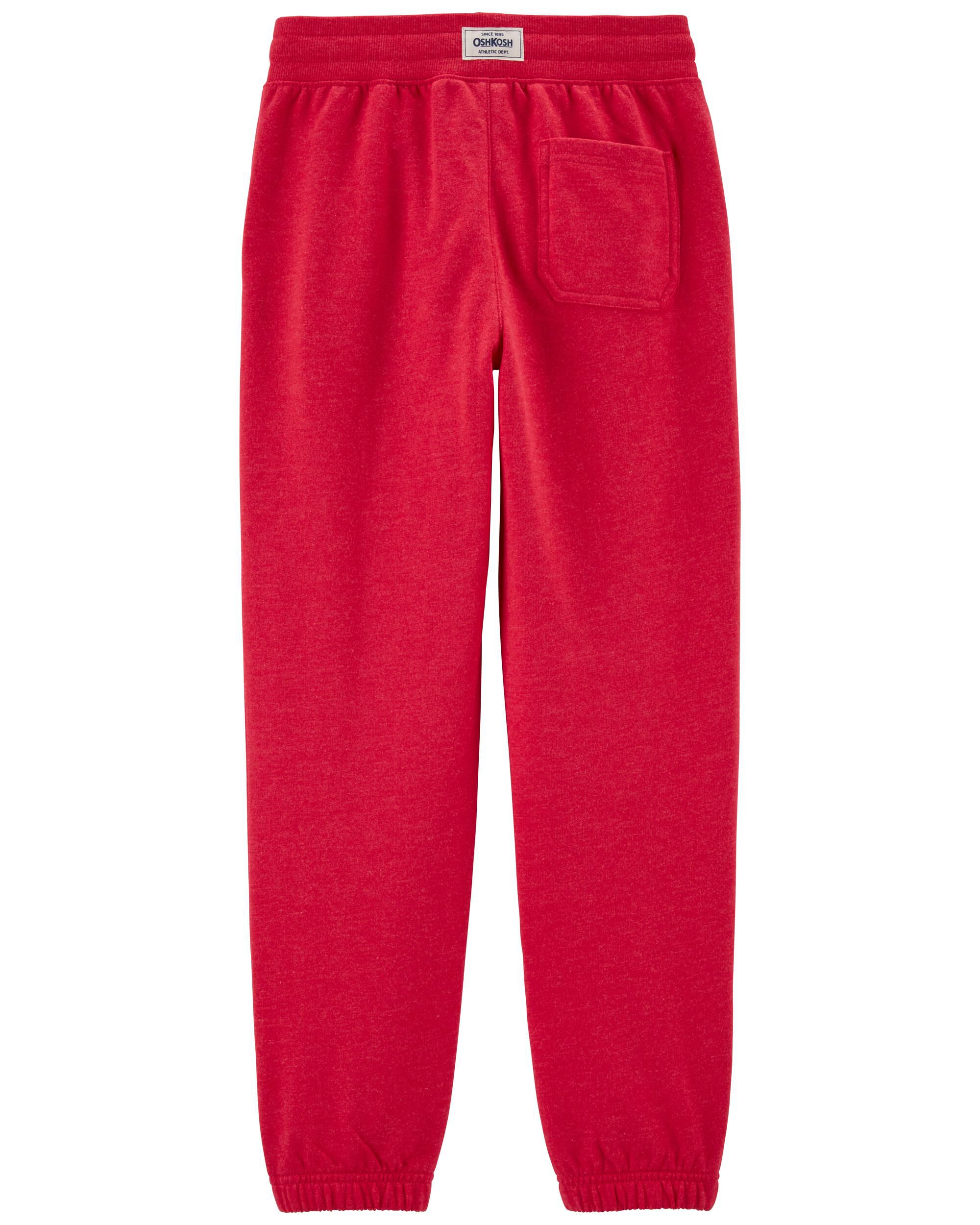 Red Relaxed Fit Pull On Joggers Carter s Oshkosh Canada