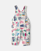 Baby Boy Vintage Logo Overalls, image 2 of 4 slides