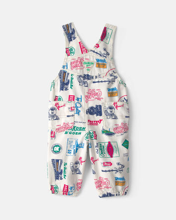 Baby Boy Vintage Logo Overalls, 