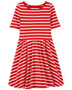 Striped Jersey Dress, image 1 of 3 slides
