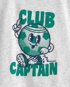 Toddler Boy 'Club Captain' Graphic Tee - Grey, image 3 of 4 slides