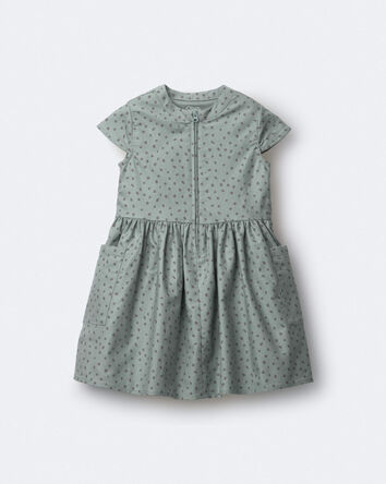 Toddler Girl Laura Dress with Pockets - Pale Blue, 