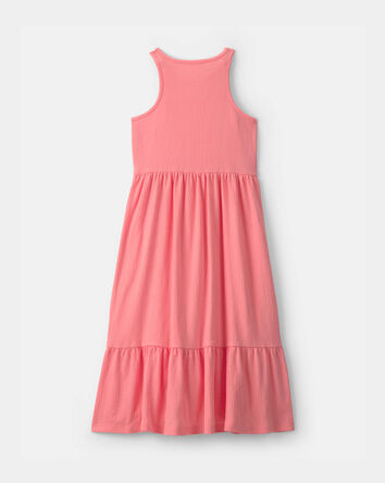 Filles - Robe maxi sans manches - Rose, 