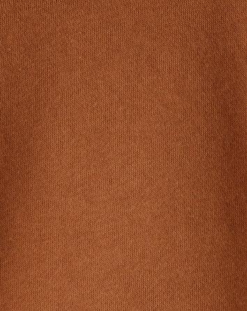 Baby Boy Solid Fleece Long-Sleeve Hoodie - Brown, 