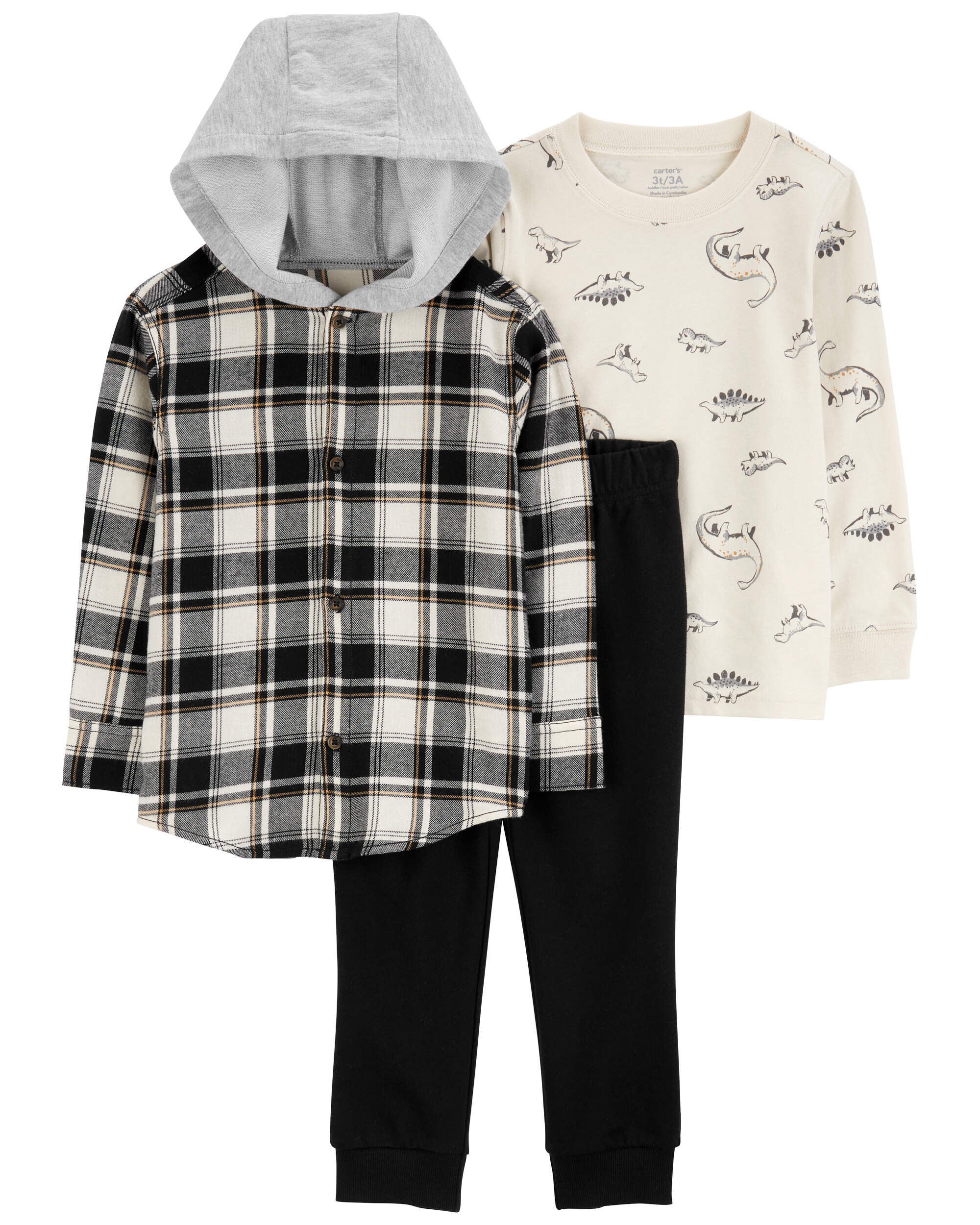 Carters hooded pajamas top