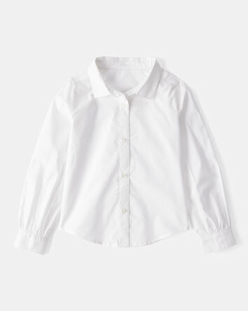 Kid 2-Piece Button-Front Shirt & Sweater Vest Top, 