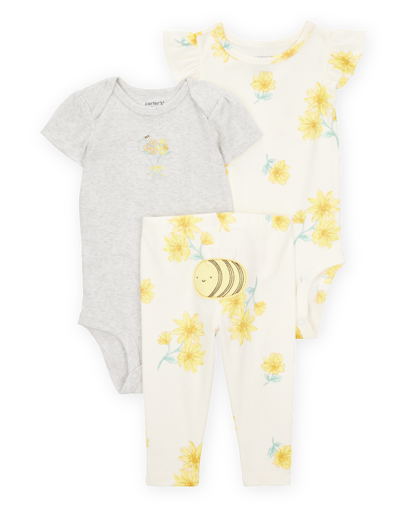 Baby 3-Piece Bee Little Character Set, image 1 of 4 slides