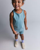 Toddler Girl Brooklyn Bike Shorts - Pale Blue, image 3 of 6 slides