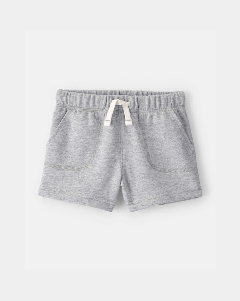 Baby Boy French Terry Shorts - Grey, image 1 of 4 slides