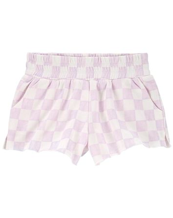 Smocked Waist French Terry Shorts, 