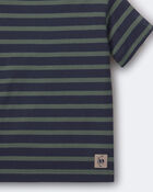 Tout-petit gar&ccedil;on - T-shirt d&eacute;contract&eacute; &agrave; rayures - Bleu marine/Beige, image 2 sur 2 diapositives