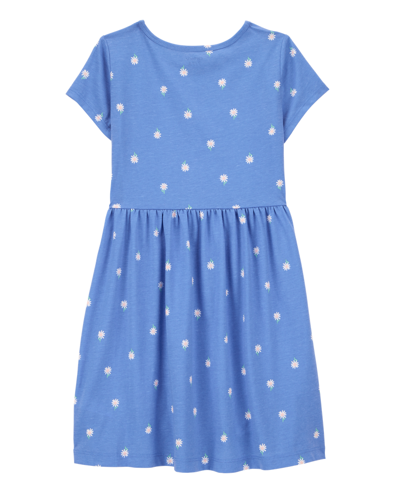Kid Daisy-Print Short-Sleeve Dress, image 2 of 4 slides
