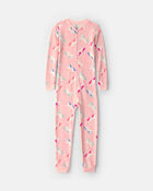 Filles - Pyjama ajust&eacute; 1 pi&egrave;ce en DreamPlush &agrave; motif licorne - Rose, image 1 sur 3 diapositives