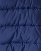 Baby Boy Midweight Packable Puffer - Navy Blue, image 4 of 4 slides