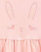 Kid Bunny Tutu Short-Sleeve Dress - Pink, image 3 of 4 slides