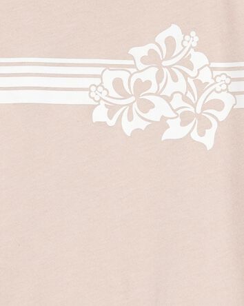 Kid Floral Short-Sleeve Graphic Tee - Khaki, 
