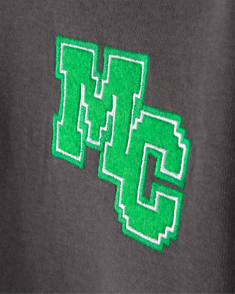 Boys Minecraft&reg; Zip-Up Hoodie - Black/Green, image 2 of 3 slides
