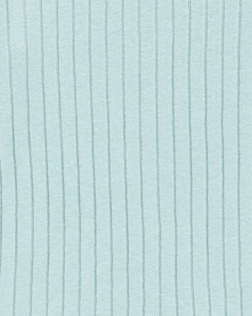 Toddler Ribbed Cotton Blend 2-Piece Pyjamas - Teal, 