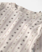 B&eacute;b&eacute; fille - Pyjama 2 pi&egrave;ces en coton biologique &agrave; motif ajour&eacute;, image 2 sur 3 diapositives