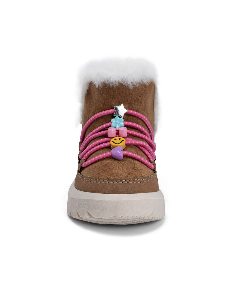 Tout-petit fille - Bottes de mode pour fille - Brun, image 3 sur 6 diapositives