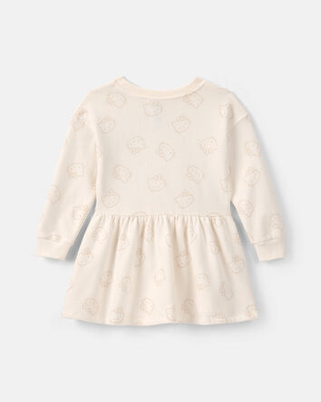 Toute-petite fille &ndash; Robe manches longues &agrave; motif c&oelig;ur Hello Kitty&reg; &ndash; Cr&egrave;me, 