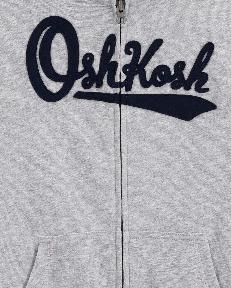 OshKosh Kid Boy Dark Grey Fleece Drawstring Joggers
