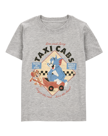 Toddler Tom and Jerry Graphic Tee - Grey, 