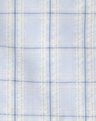 Toddler Girl Ruffle-Sleeve Plaid Dress - Blue, image 3 of 4 slides