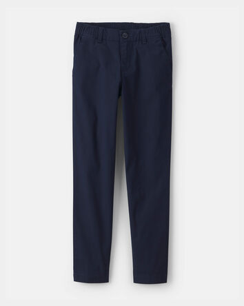 Girls Skinny Uniform Pants - Navy, 