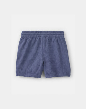 Boys Gauze Shorts - Blue, 