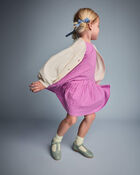 Toddler Girl Asymmetrical Drop-Waist Dress - Purple, image 4 of 6 slides