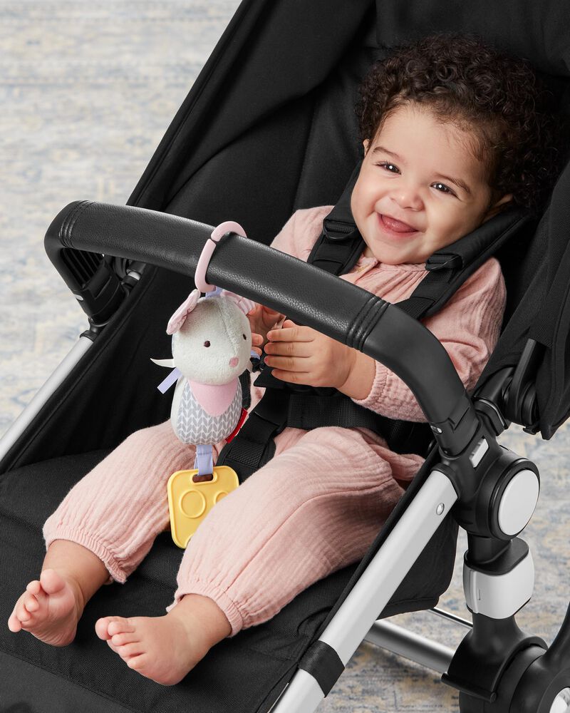 Bandana Buddies Chime & Teethe Toy - Mouse, image 3 of 6 slides