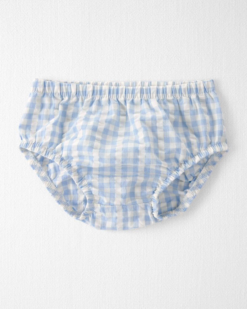 Baby Girl Gingham Dress Made with Organic Cotton, image 3 of 6 slides
