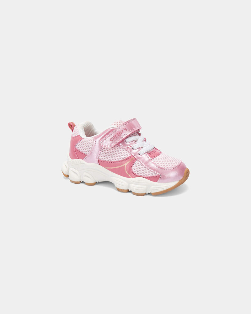 Tout-petit fille - Espadrilles &agrave; effet m&eacute;tallique - Rose, image 1 sur 6 diapositives