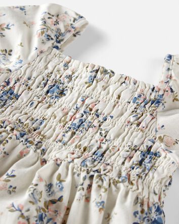 Baby Floral-Print Linen Bubble Made with Organic Cotton, 